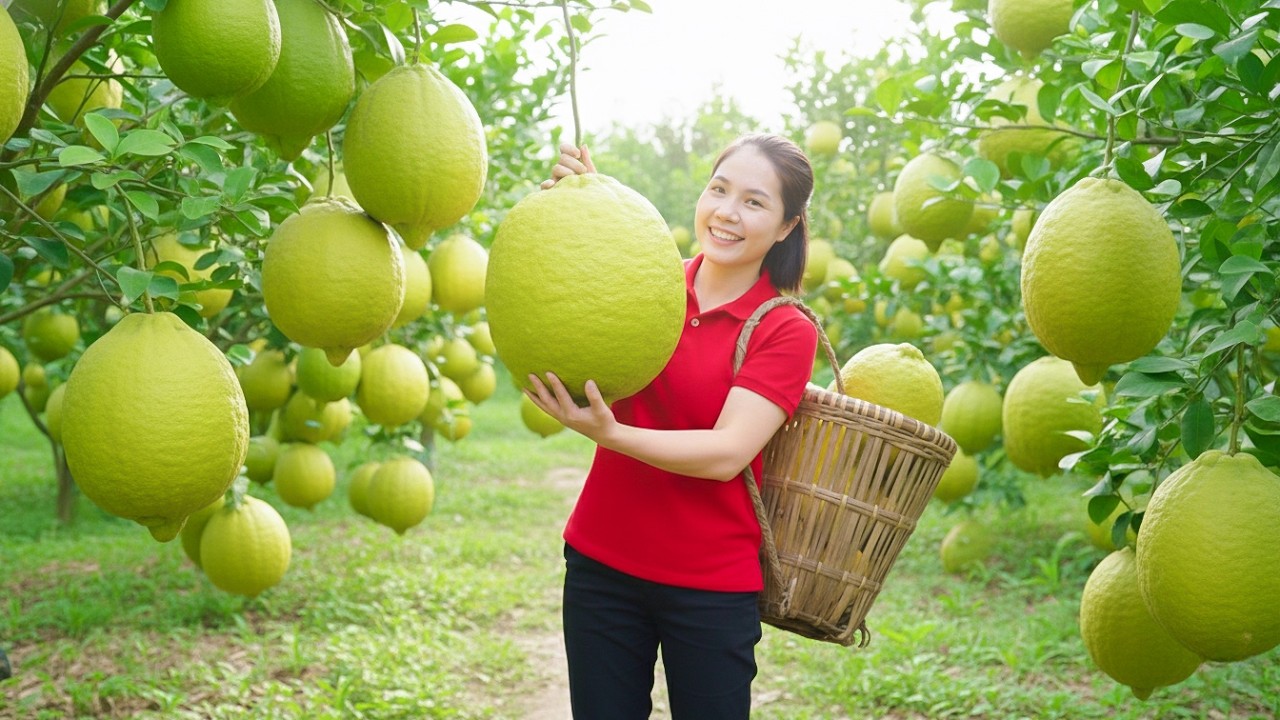 Harvesting 1000+kg of Fresh Lemons | Massive Lemon Harvest to Market | Hana Market
