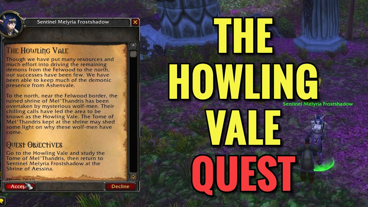 The Howling Vale Quest (WoW Classic)