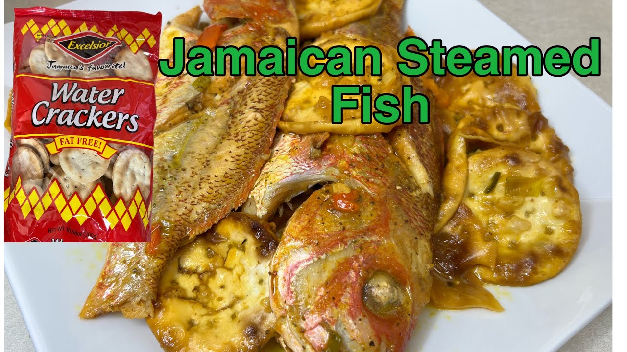 Steamed Fish And Crackers Jamaican Style | Steam Fish And Crackers Recipe | Fish Recipe