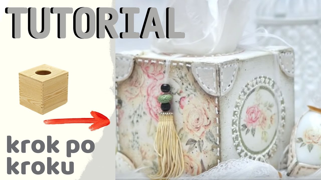 Decoupage chustecznik ze skórką - [DIY tutorial] No. 849