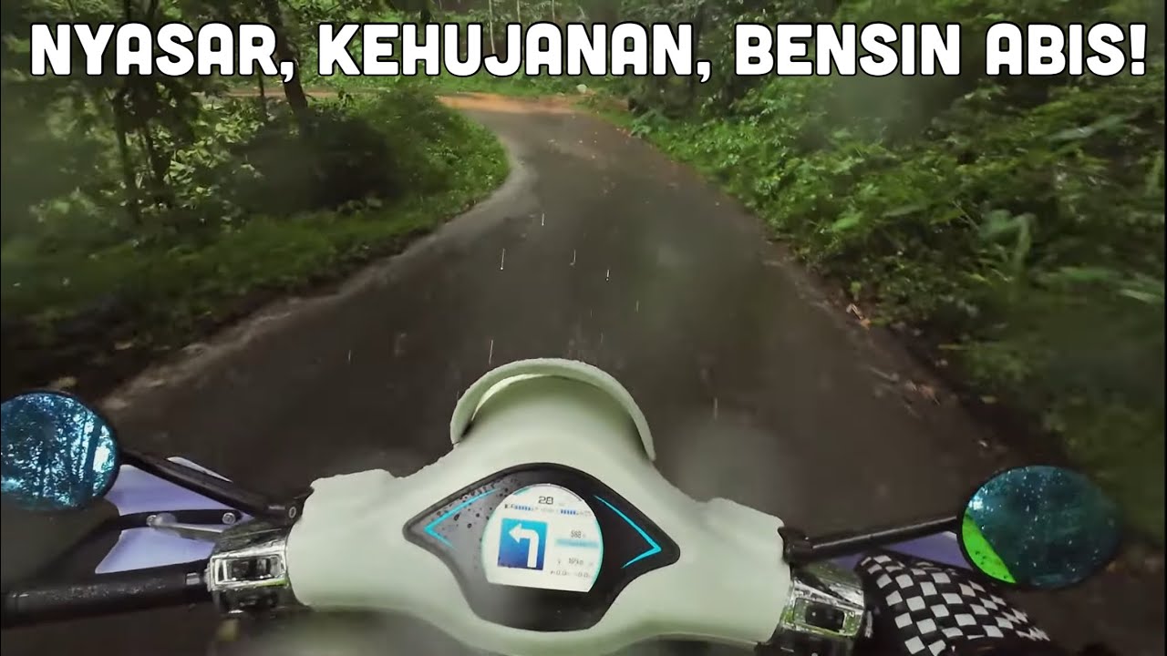 Solo Touring Jogja-Jakarta, Disasarin GPS ke Hutan! [Vespa Primavera]