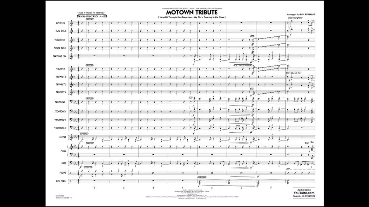 Motown Tribute arranged by Eric Richards