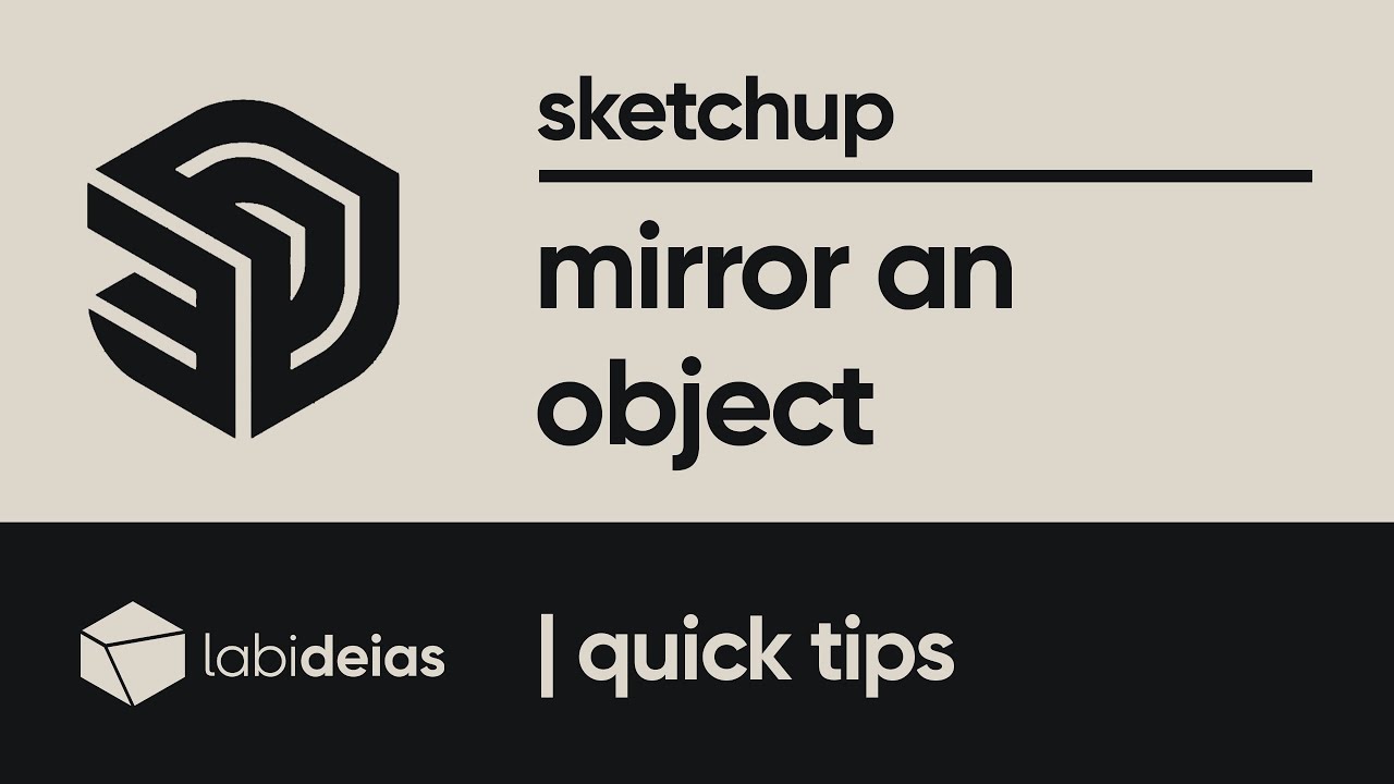 sketchup | how to mirror objects