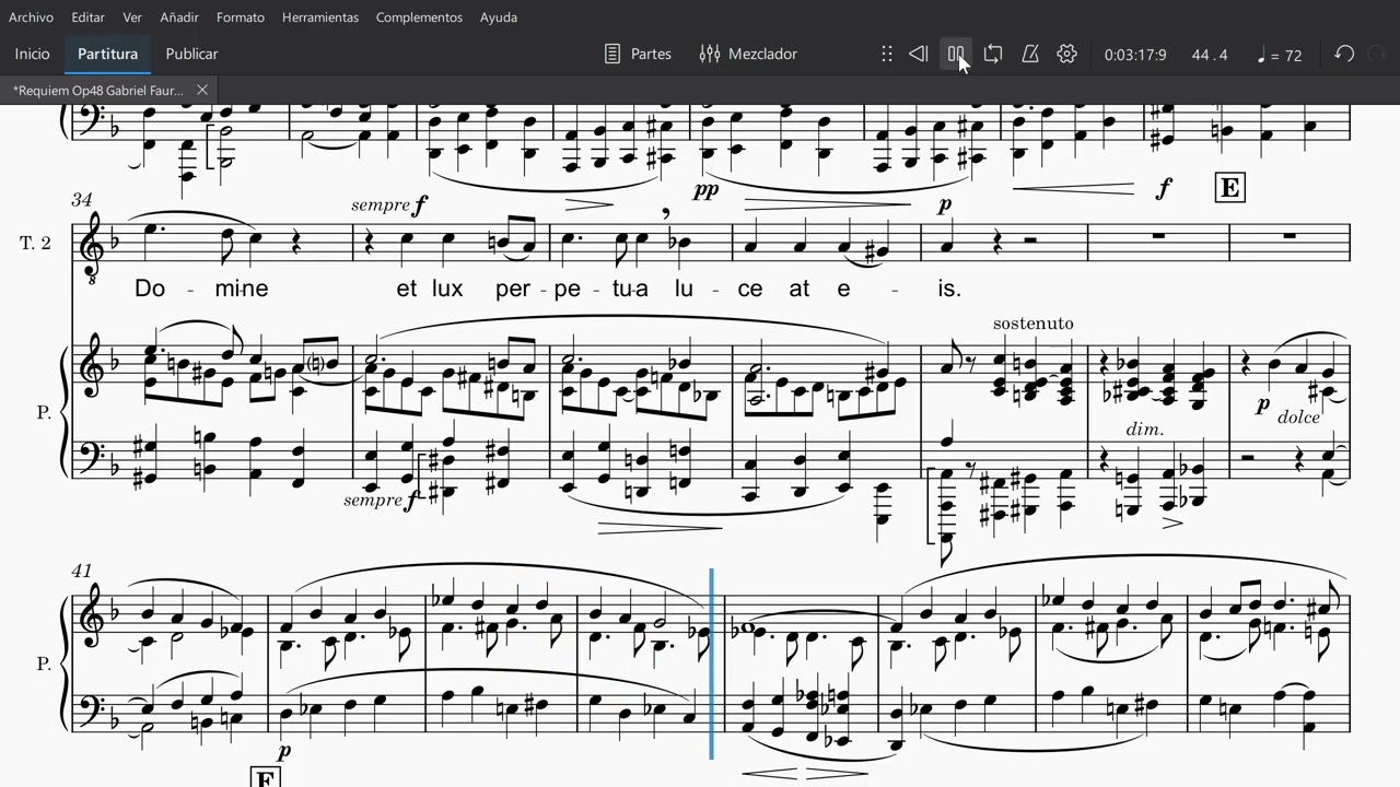 Requiem Op48 Gabriel Faure 1 Introit et Kyrie Tenor 2
