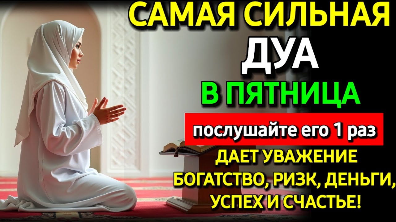 Не пропусти дуа в ПЯТНИЦА — самые сложные проблемы решатся, ИншаАллах #дуа