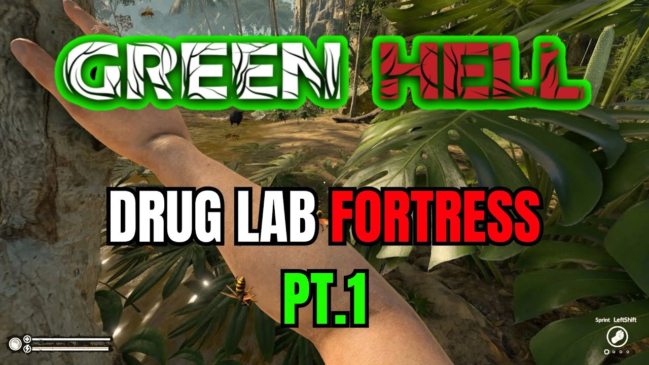 Building a Rainforest Fortress - Green Hell (Survival) - Part 1