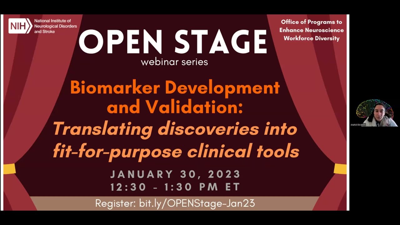 OPEN Stage Webinar: Biomarker development and validation