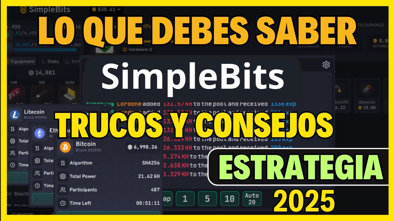 SIMPLEBITS👉ESTRATEGIA PARA SUBIR DE NIVEL MAS RAPIDO - JUEGO DE MINERIA EN LA NUBE GRATIS