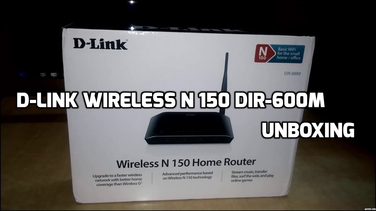 D-Link Wireless N 150  DIR-600M Unboxing