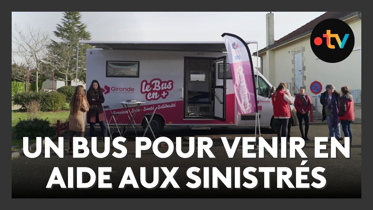Le bus “en plus” accompagne les sinistrés des intempéries en Gironde