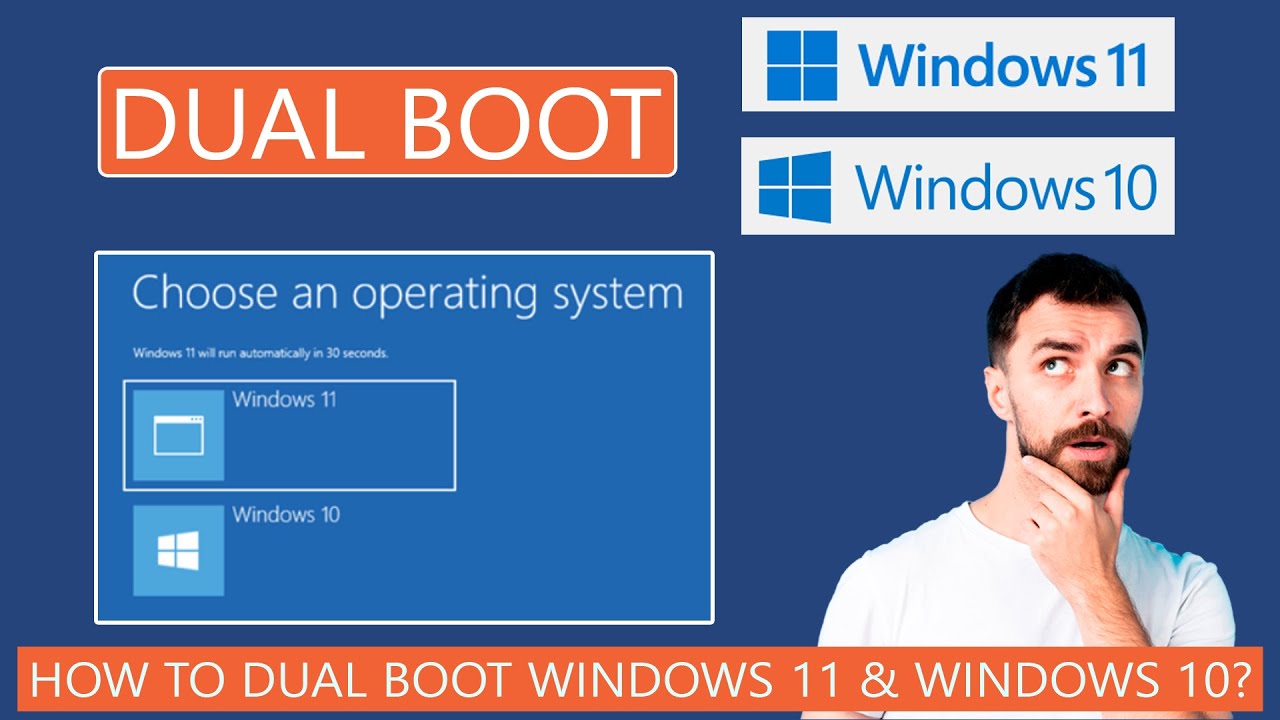 Как выполнить двойную загрузку Windows 11 и Windows 10?