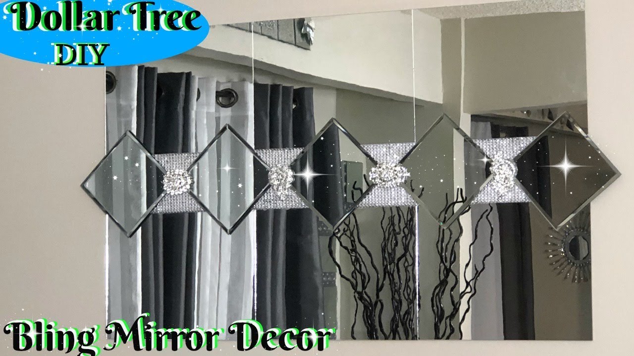 DIY HOME DECOR 2019 | DOLLAR TREE DIY GLAM MIRROR DECOR IDEAS