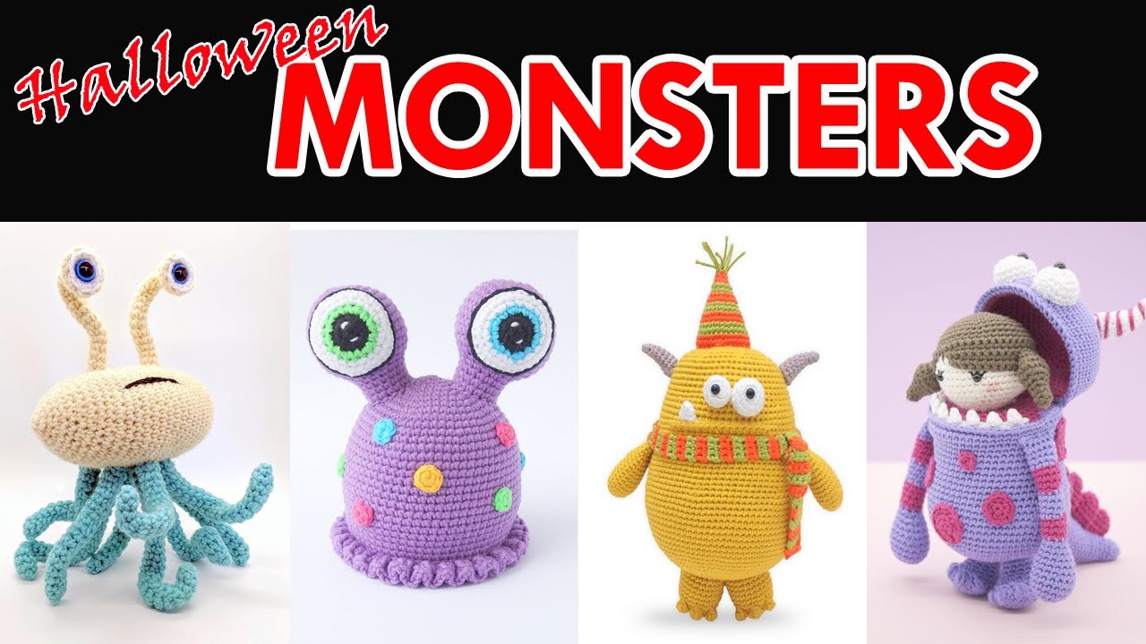 Halloween Crochet Patterns: MONSTER Amigurumi Crochet Pattern Roundup!