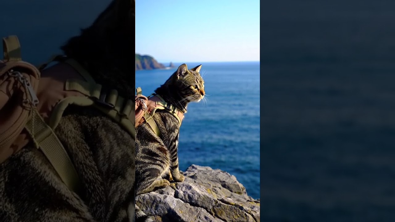 AI Paws in Kochi – Cape Ashizuri | Cat Walk to the Lighthouse and Clifftop Views 
