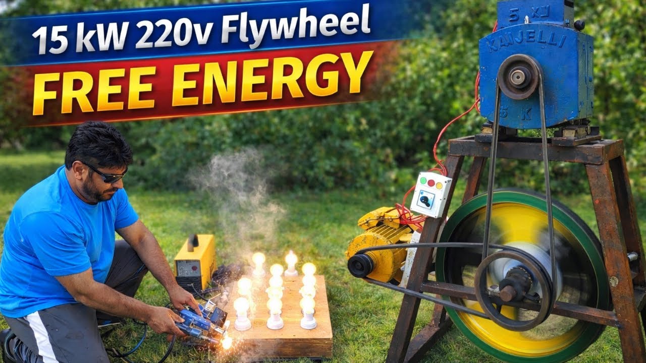 15 kW 220V Flywheel Generator Experiment – Full Load Testing, Results & Reality Check