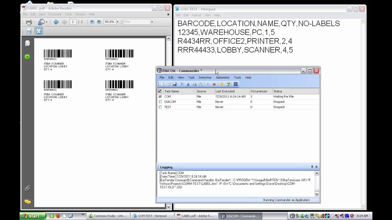 Automate Label Printing with BarTender and Commander