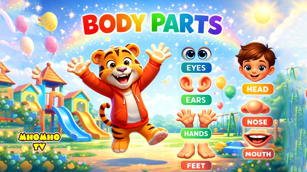 Body Parts Name for Kids | Learn Human Body Parts | Preschool Learning