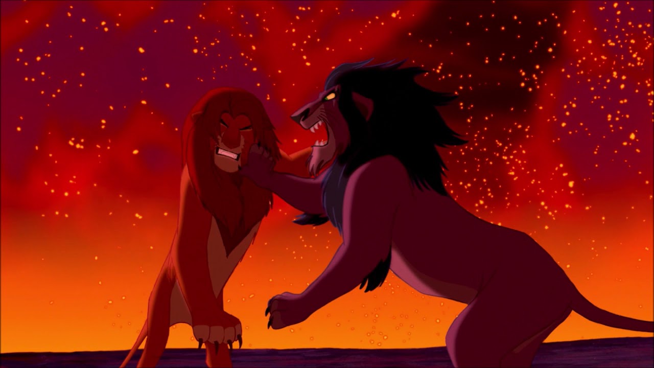 מלך האריות 1 HD הקרב האחרון סימבה נגד סקאר!! the lion king simba VS scar hebrw