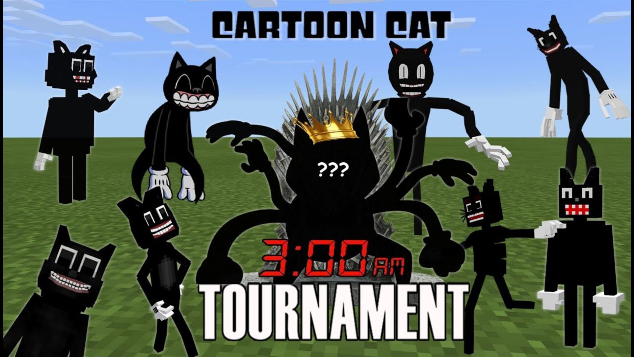 Cartoon Cat 3am Tournament (Which Cartoon Cat MOD is the KING of 3AM??) Minecraft PE