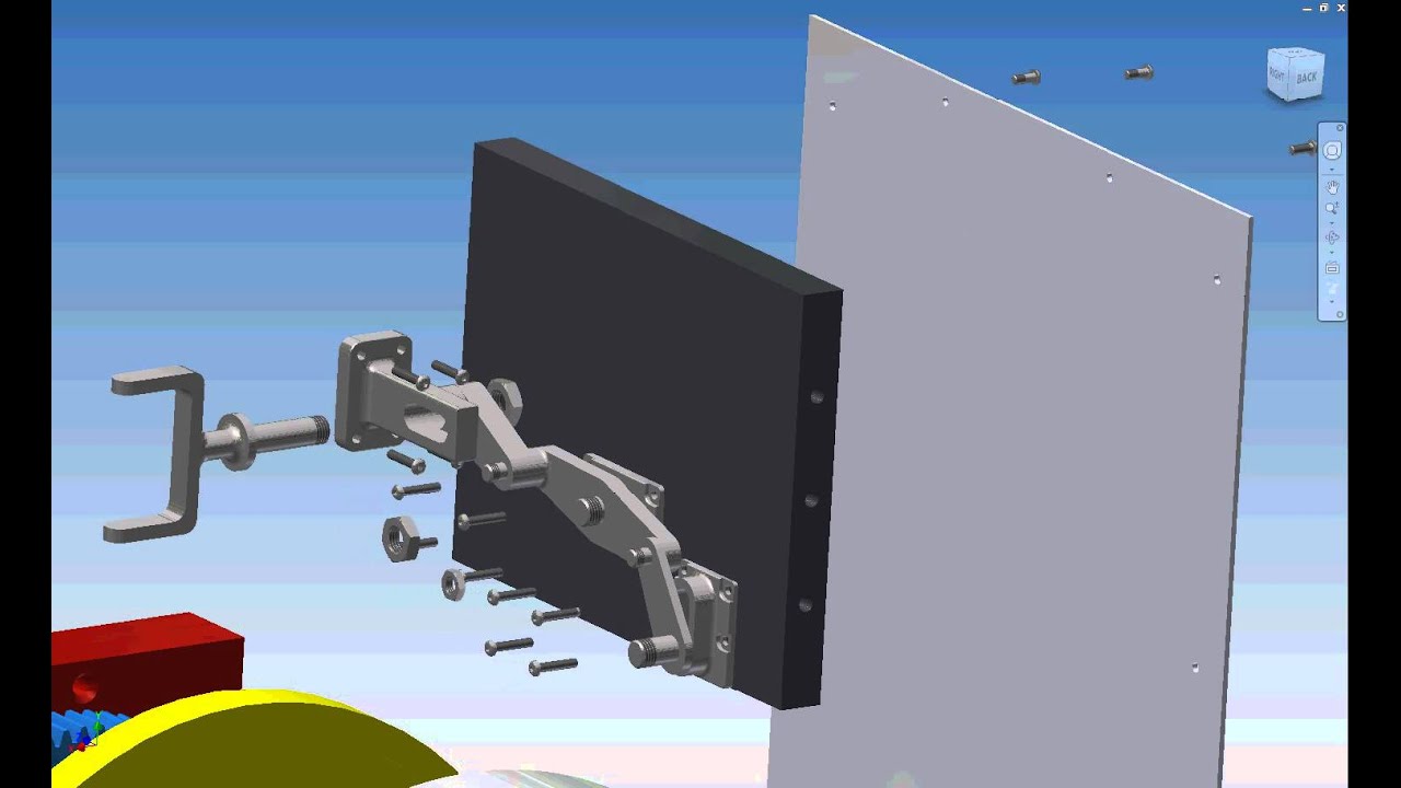 Exploded Presentation of Mechanical Punch Press with Jaw Clutch Mechanism