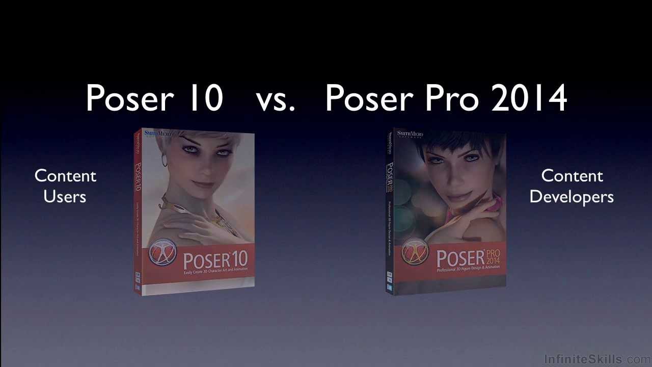 Poser 10 vs  Poser Pro 2014
