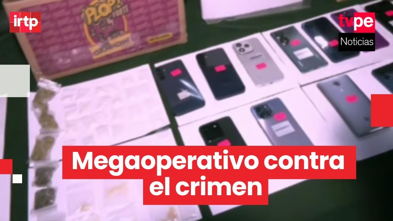 PNP desarticula bandas criminales, incauta armas, droga y recupera laptops robadas en La Victoria