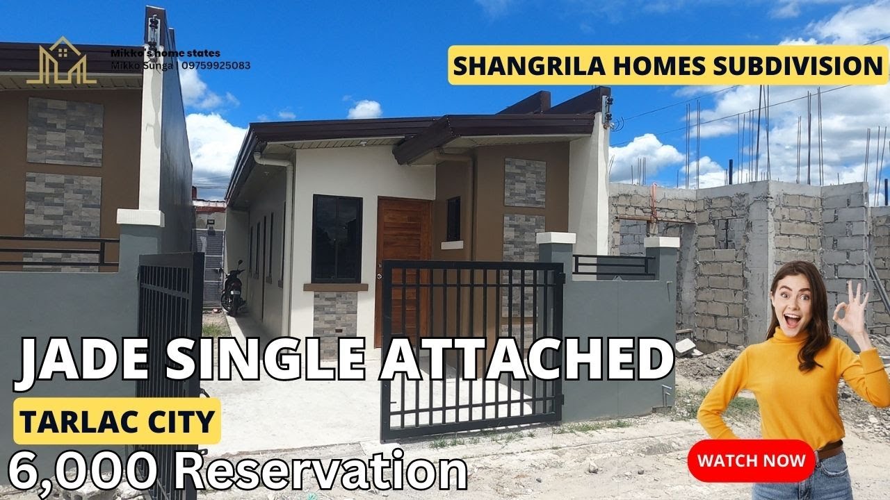 Shangrila homes subdivision tarlac | JAde Single Attached House tour 2023