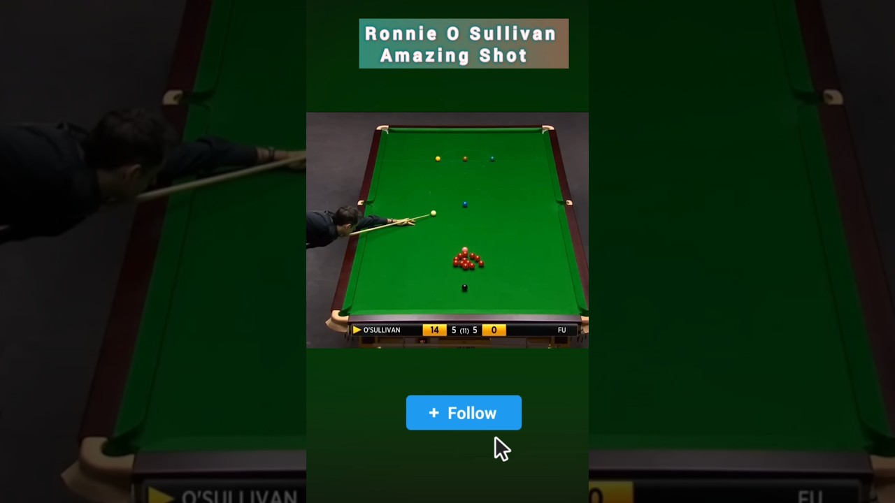 Stop scrolling and watch this Ronnie O'Sullivan masterpiece. 🎱✨
