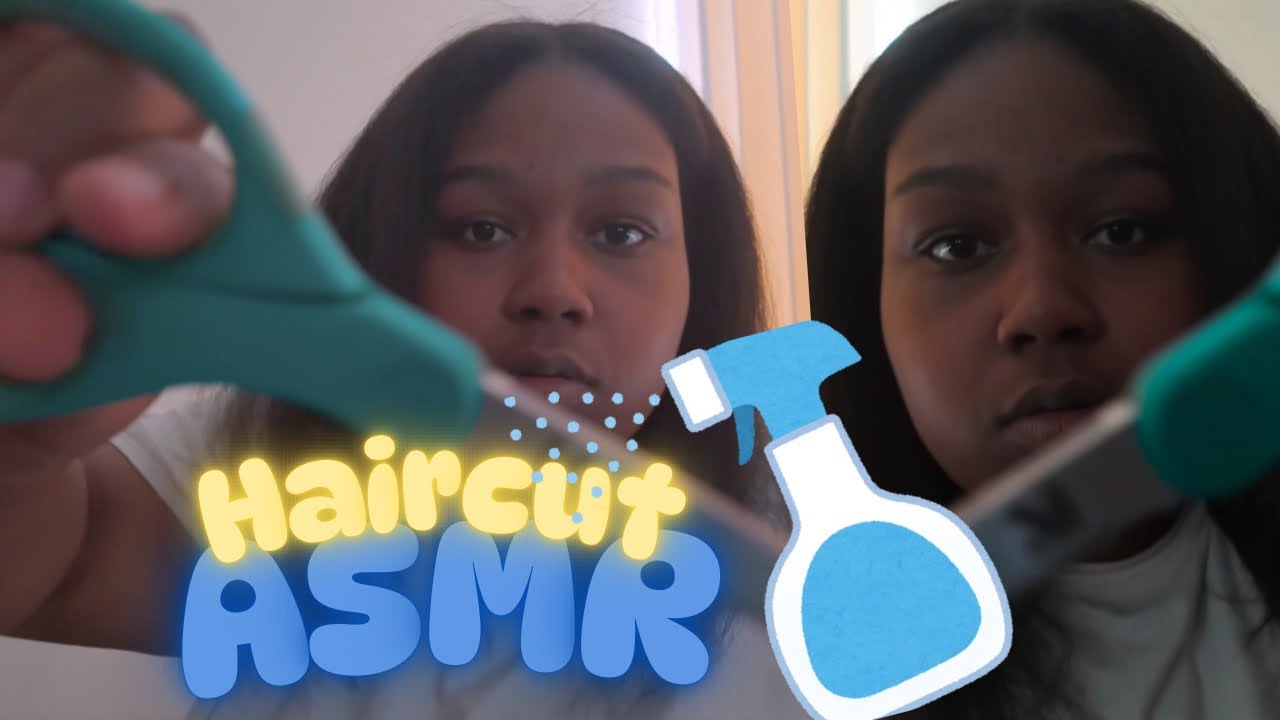 Haircut ASMR (NO TALKING 🤫, Cutting, Spraying) FAST || GapToothShawtyASMR