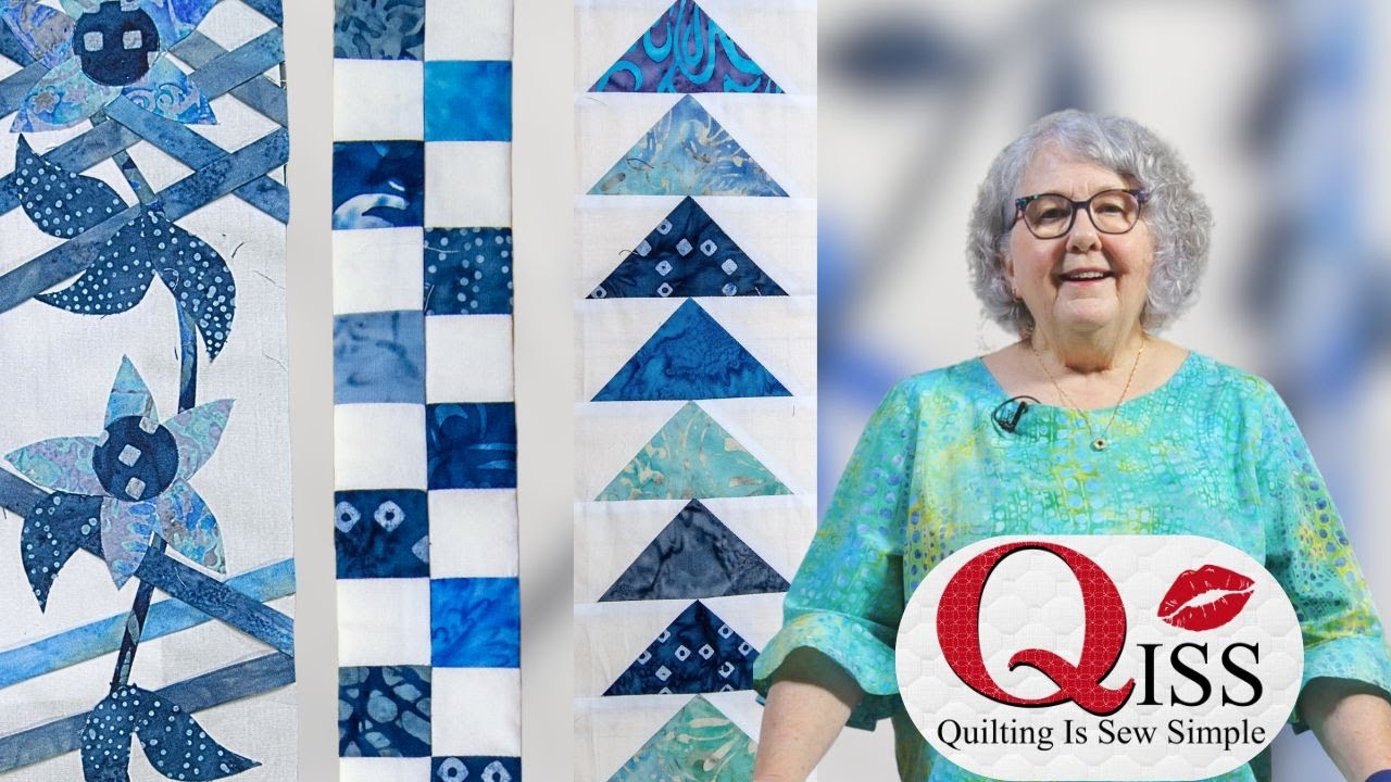 Flying Geese, Lattice & Checker board Sashings // QISS EP12