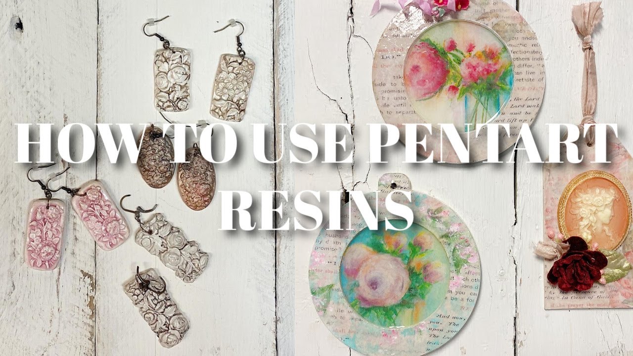 Using Pentart Super Glass Resin to Make Ornaments and Jewelry #resin #pentart #ellenjgoods