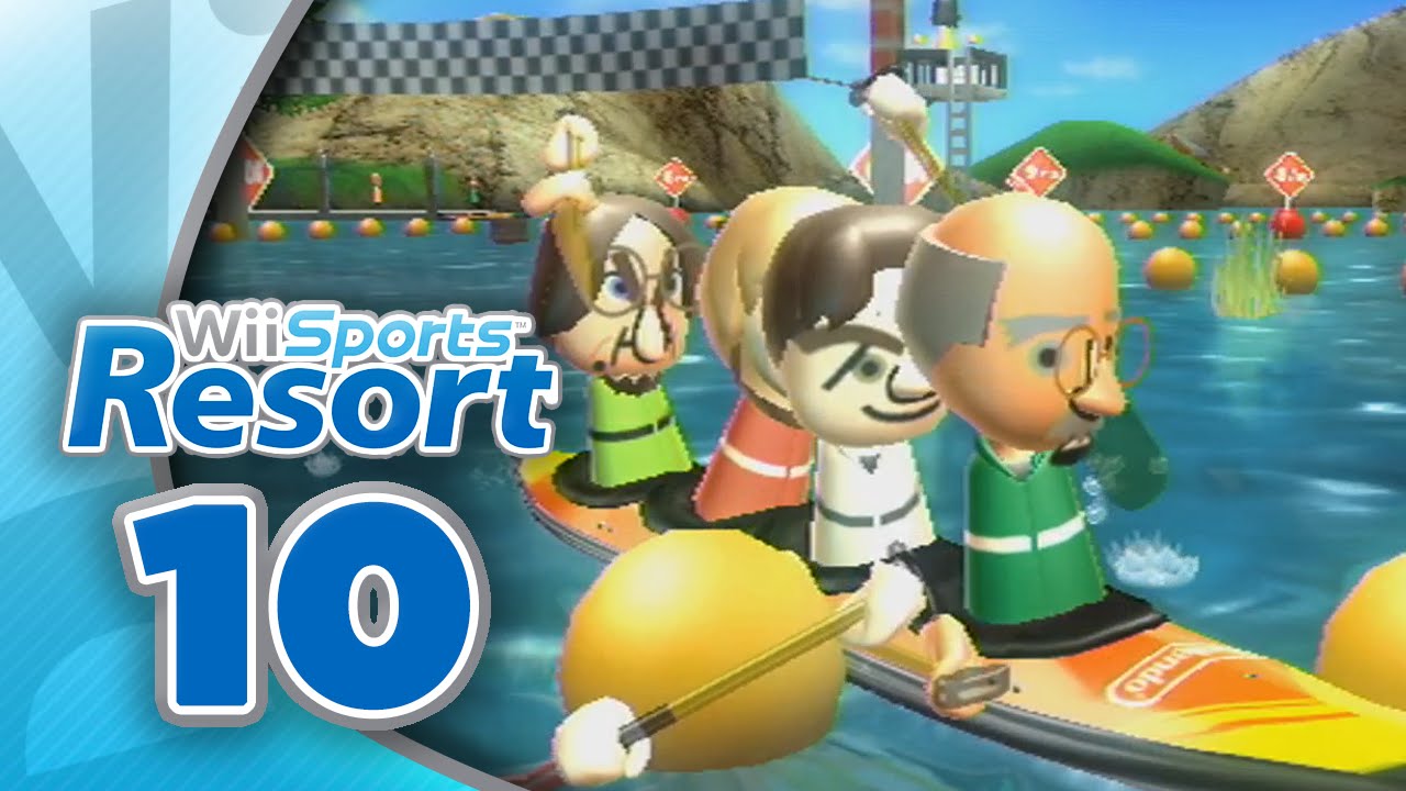 Wii Sports Resort: Part 10 | Canoeing (4-Player)