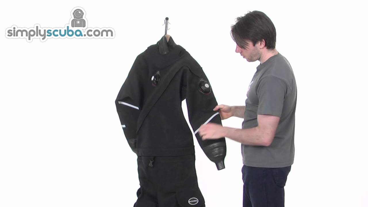 Oceanic Aerdura Black Front Entry Drysuit - www.simplyscuba.com