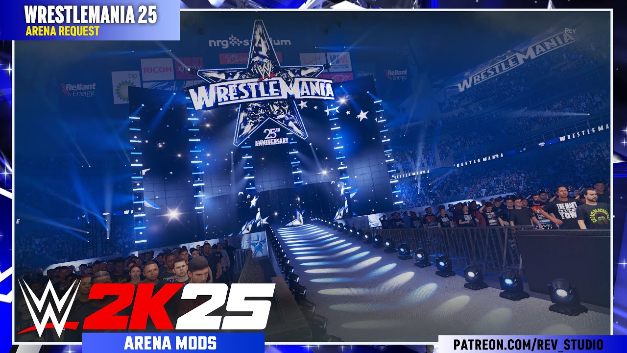 WWE 2K25 : Wrestlemania 25 from Regiant Stadium | ARENA MODS