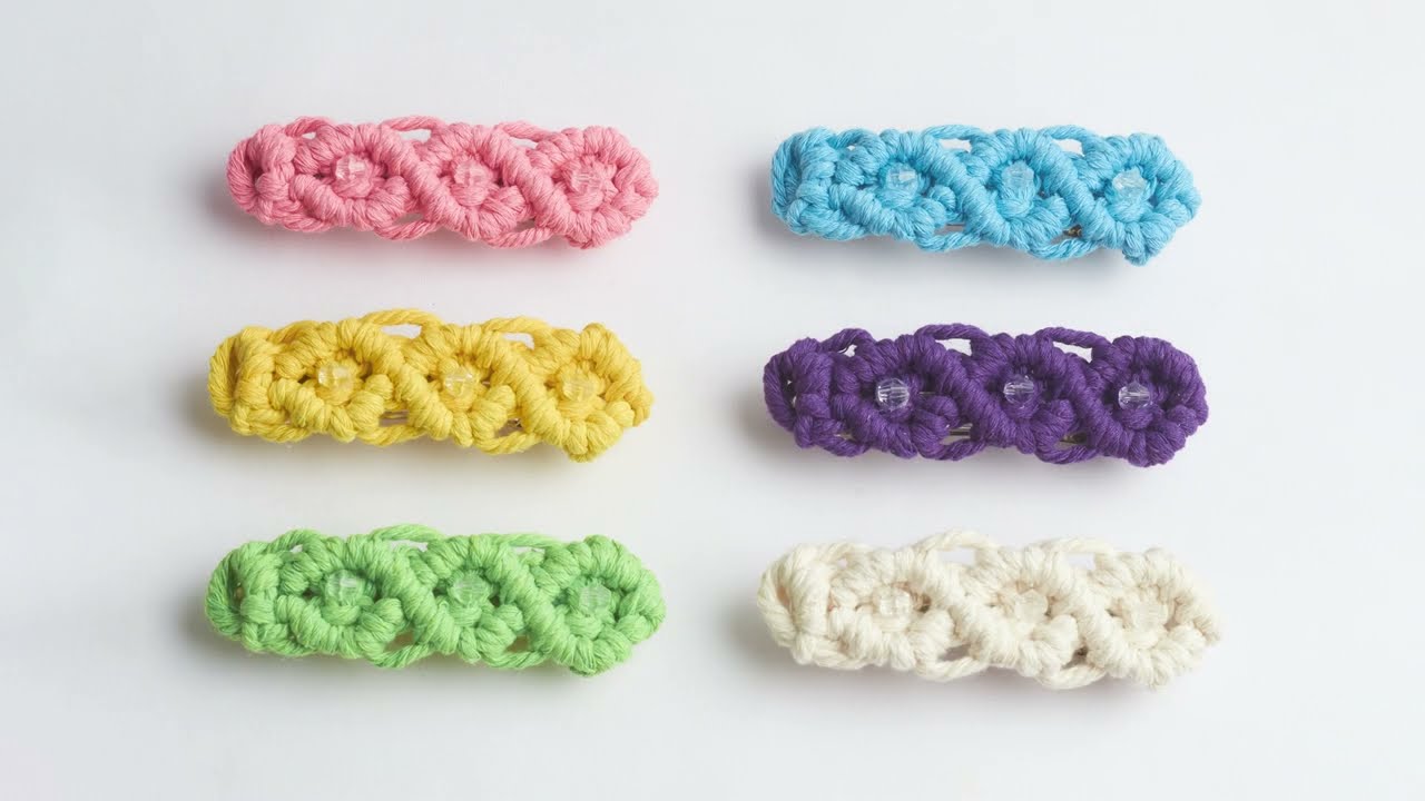 DIY Macrame Hair Clip/Pin Accessories | Easy Tutorial