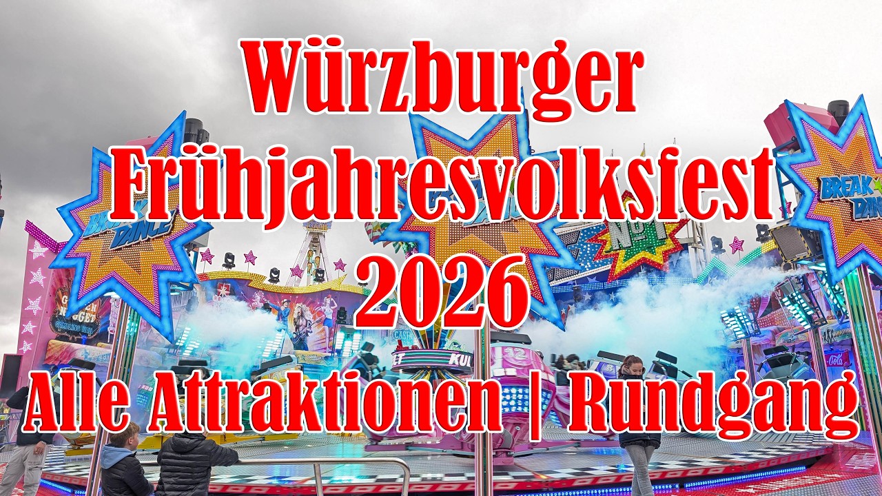 Würzburger Frühjahresvolksfest 2026 | Alle Attraktionen - Rundgang