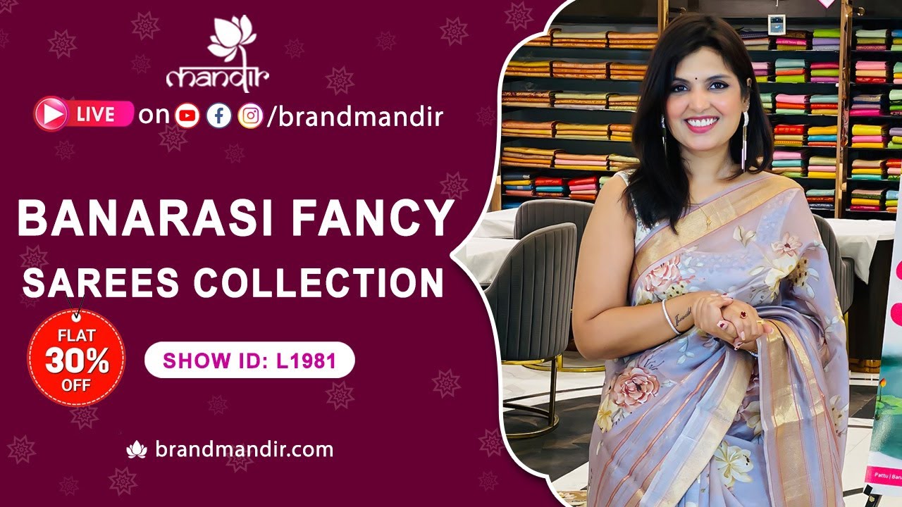 Banarasi Fancy Sarees Collection | WhatsApp Number 733 733 7000 | Brand Mandir Sarees LIVE
