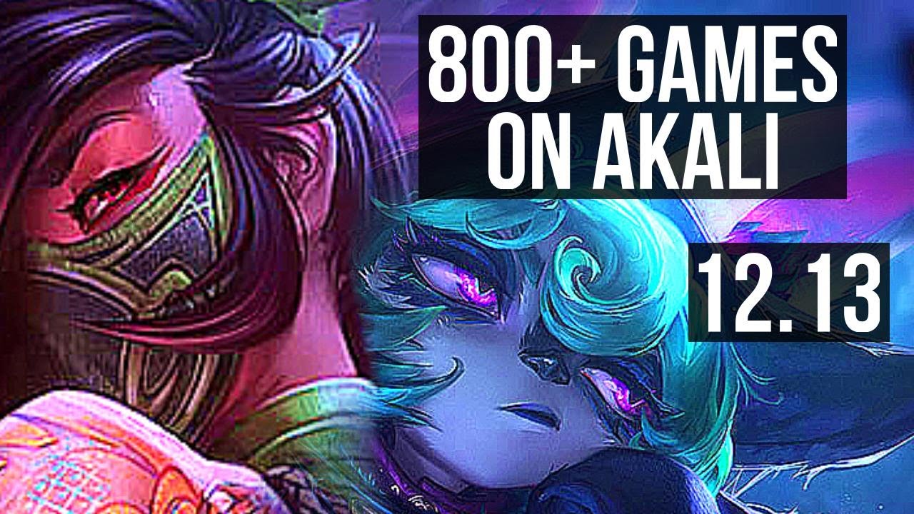 AKALI vs VEX (MID) | 800+ games, 1.1M mastery, 3/1/2 | NA Master | 12.13