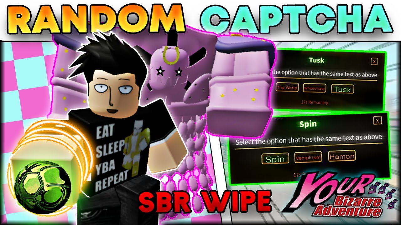 [YBA] Random Captcha SBR! (Ft. Other Youtubers)