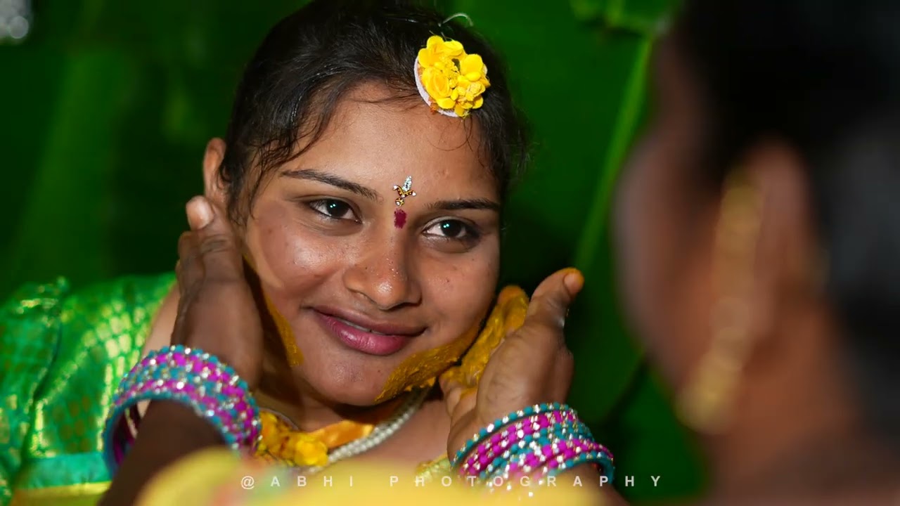 Lakshmi ￼ haldi by abhi photography 