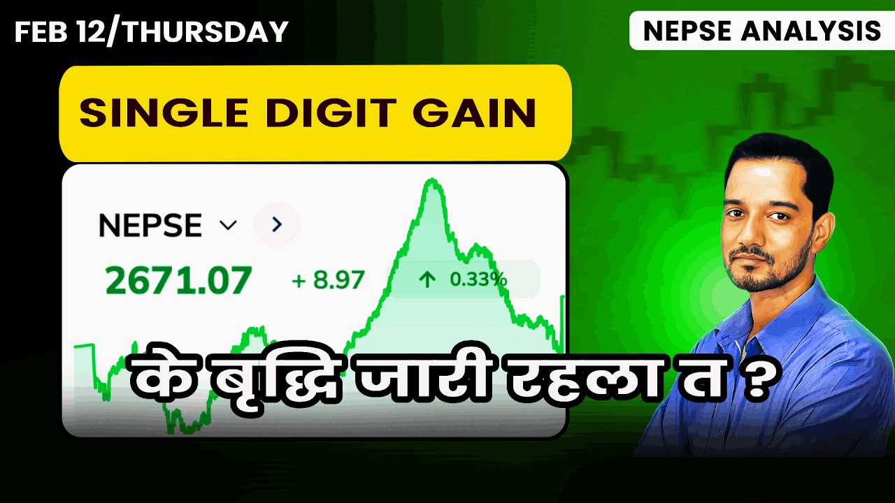Feb 12 | Nepse Daily Market Update | Stock Market Analysis by Ram Hari Nepal