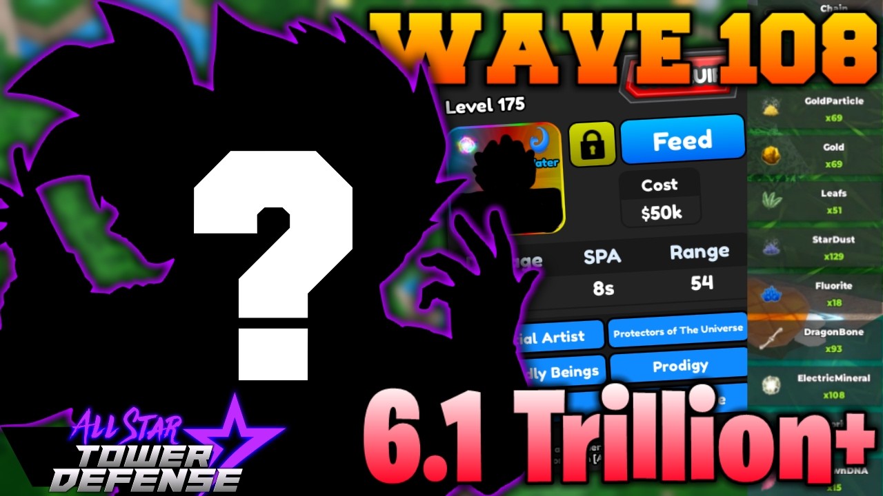 6.1 Trillion+ Damage Farm Gameplay in All Star Tower Defense Roblox