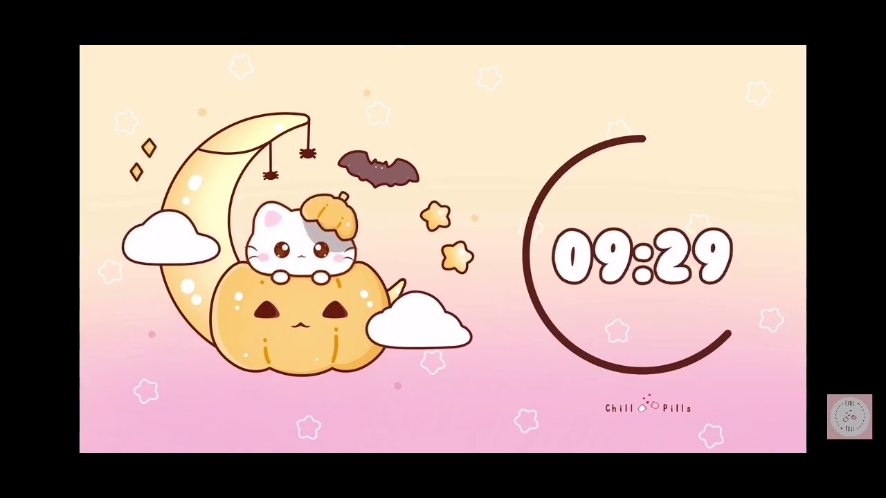 15 minute timer relax & study me lofi halloween 🎃