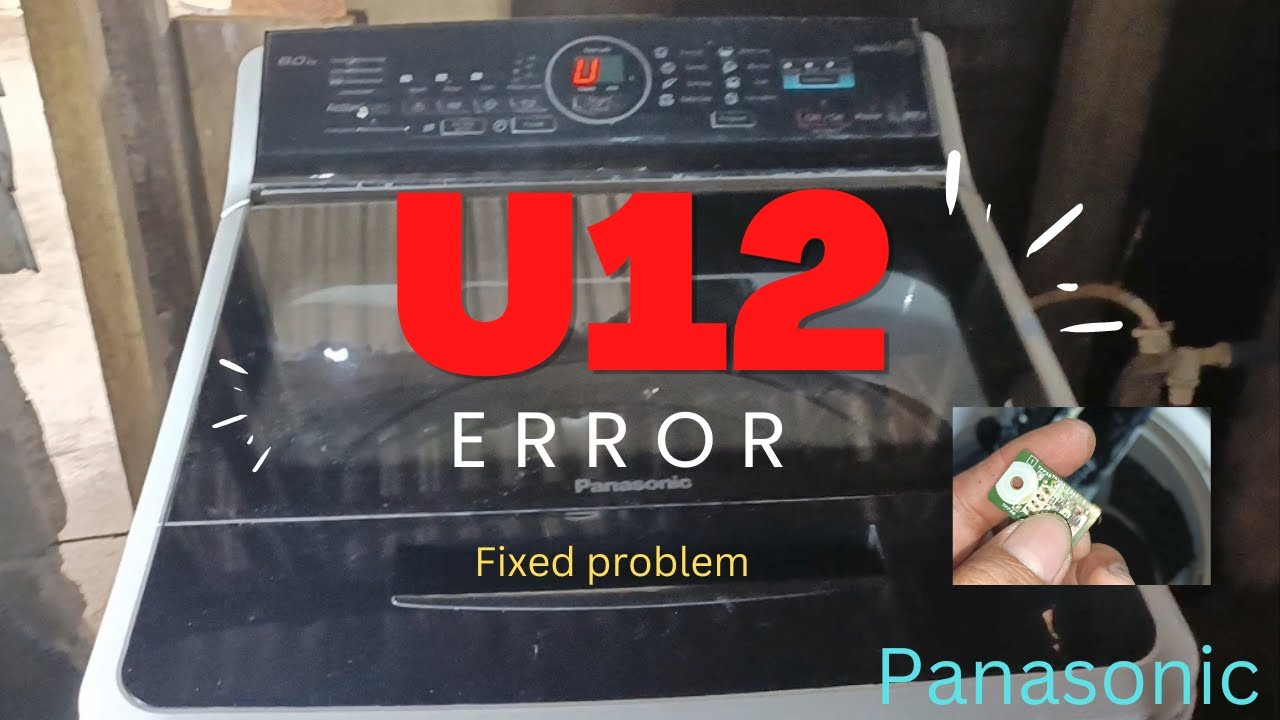 U12 ERROR PANASONIC INVERTER TOP LOAD WASHING MACHINE.FIX PROBLEM.PAANO MAG BYPASS NG LID SENSOR