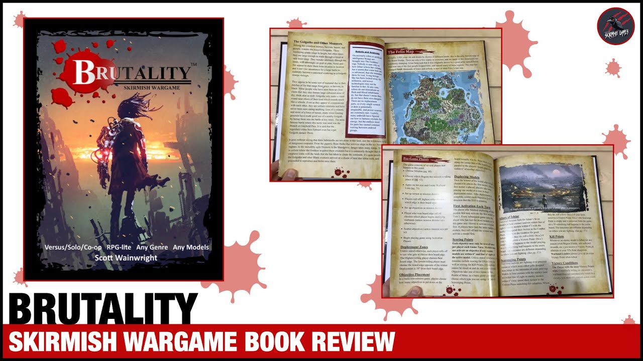 BRUTALITY SKIRMISH WARGAME - Overview & Review - Any Genre, Any Models - Create Your Own Warbands!