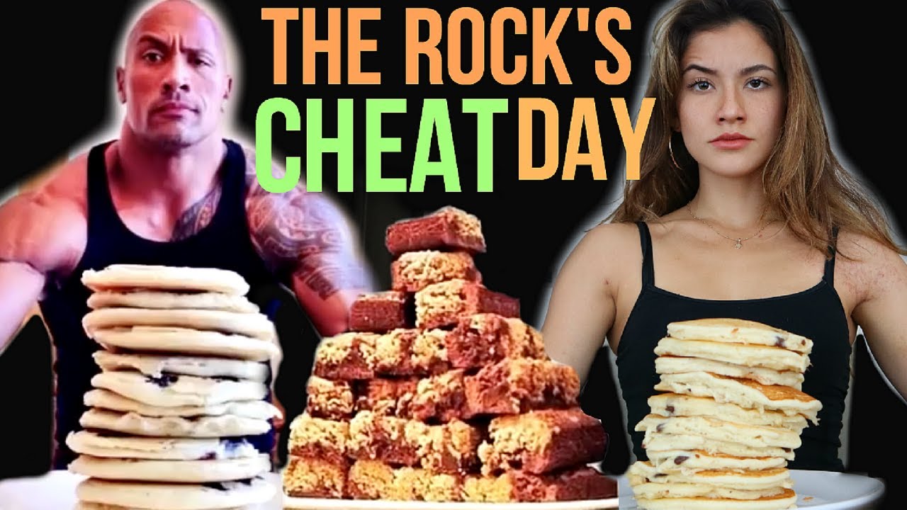 Eating THE ROCK'S INSANE CHEAT DAY