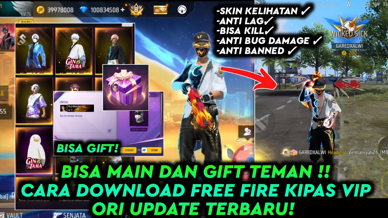 BISA MAIN TERUS ✅ CARA DOWNLOAD FF KIPAS VIP ORI 2026 GRATIS❗️ FF BETA 2026 LINK MEDIAFIRE SEMUA HP🔥