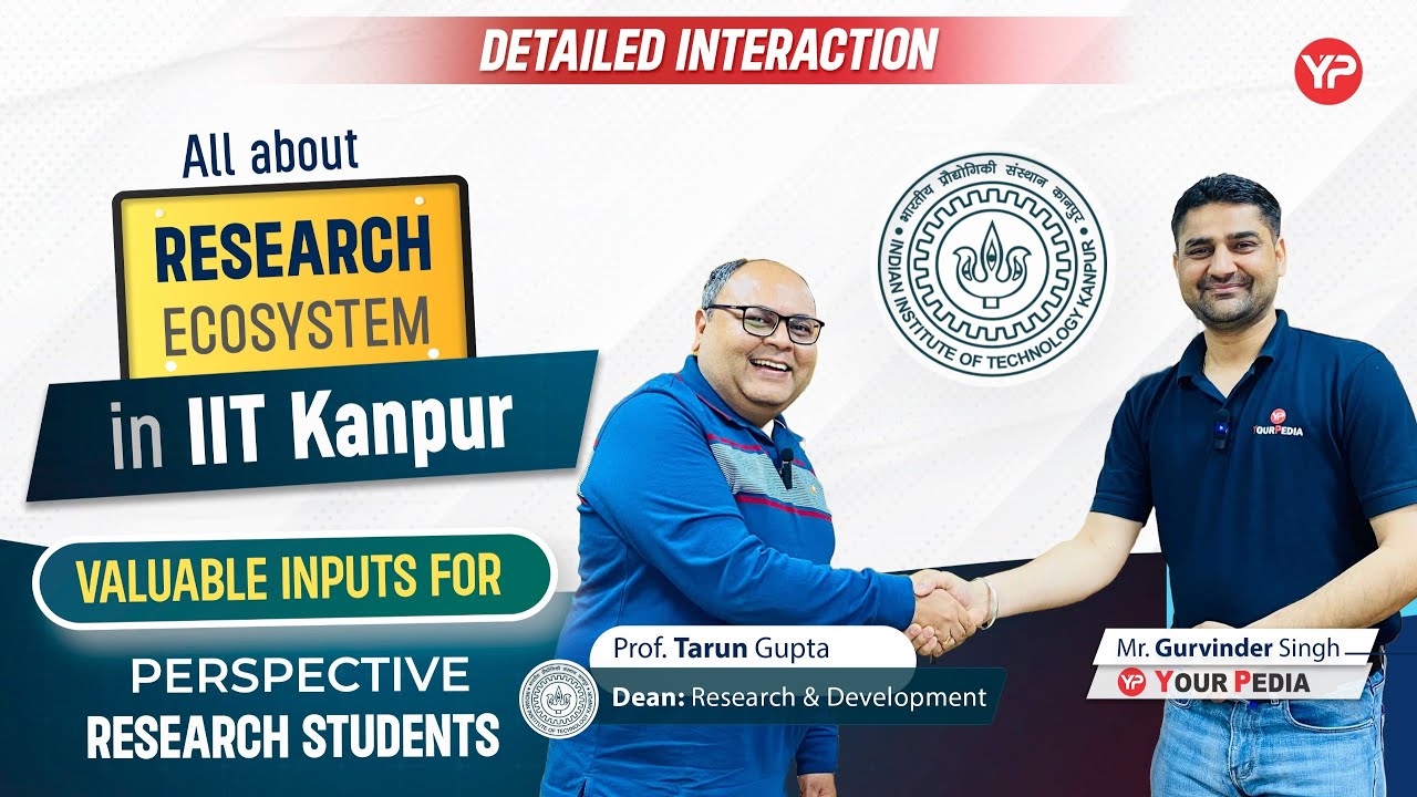Interaction with Dean R&D IIT Kanpur | All about Research Ecosystem in IIT Kanpur