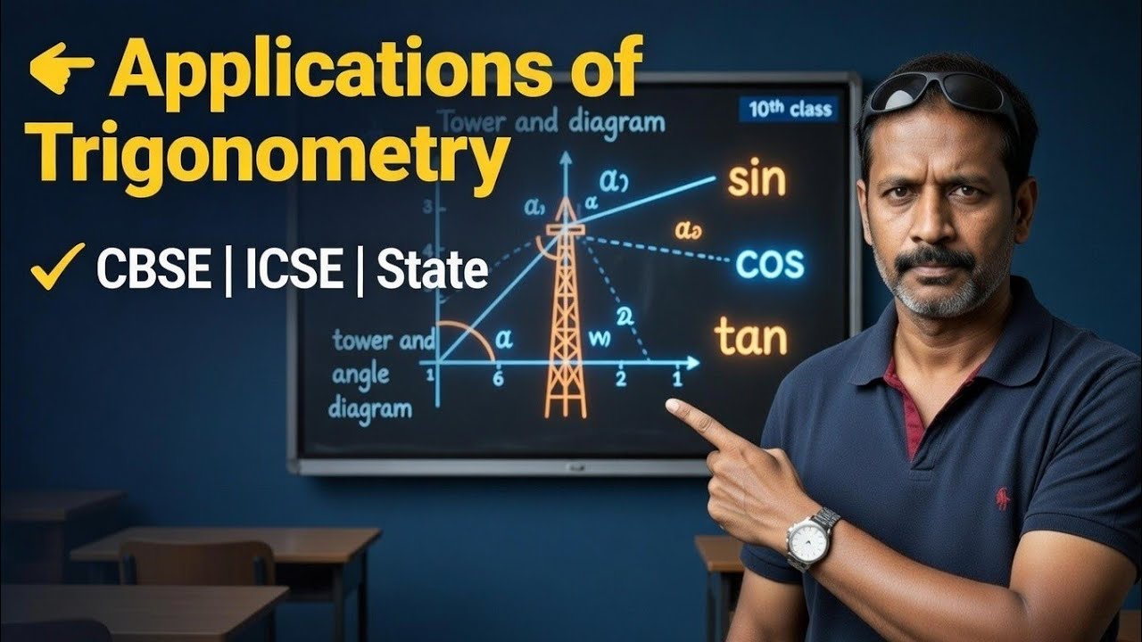 Applications of Trigonometry in 5 Minutes 😱 | Class 9–10 | CBSE, ICSE & STATE BOARD 