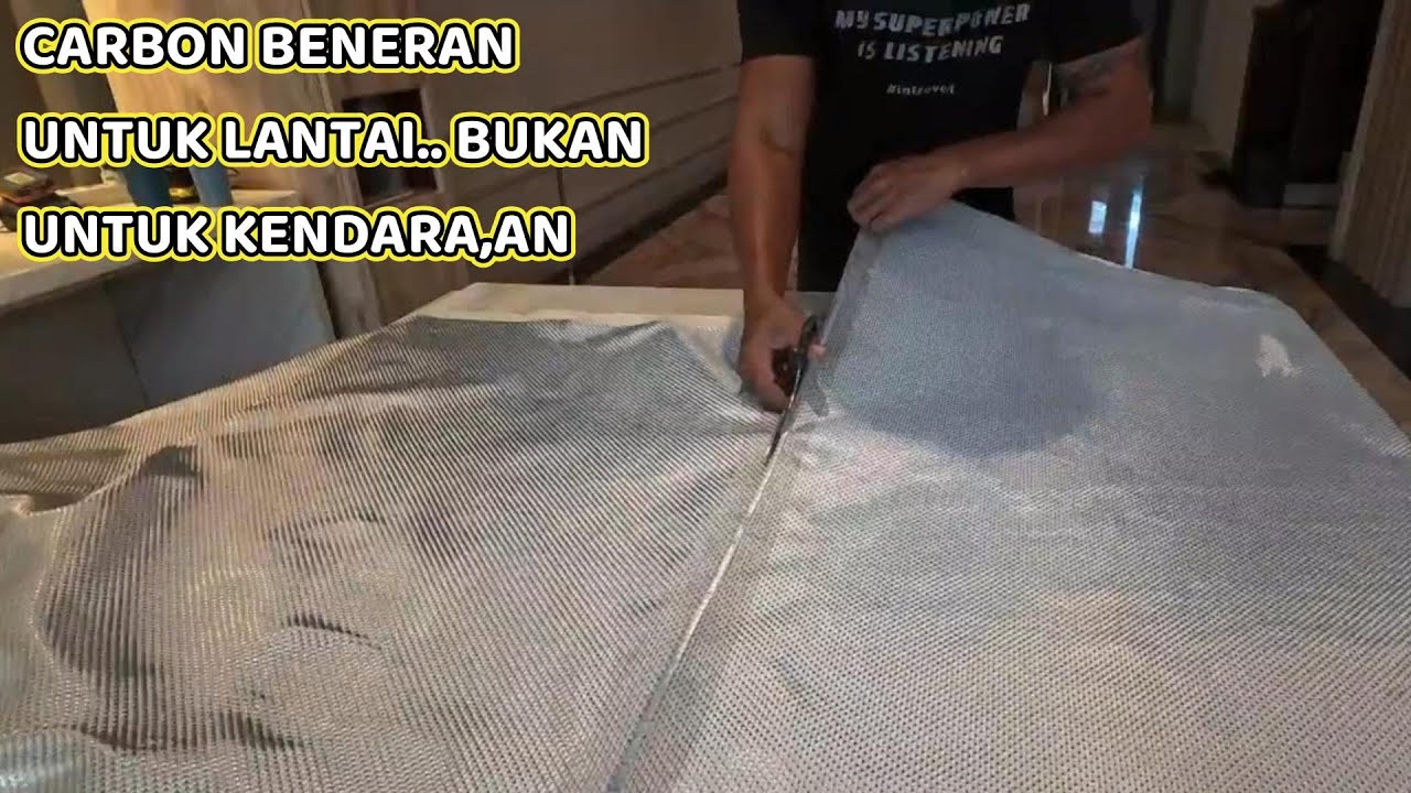 TUTORIAL PERTAMA KALI DI DUNIA. LANTAI KAMAR MANDI PAKE CARBON